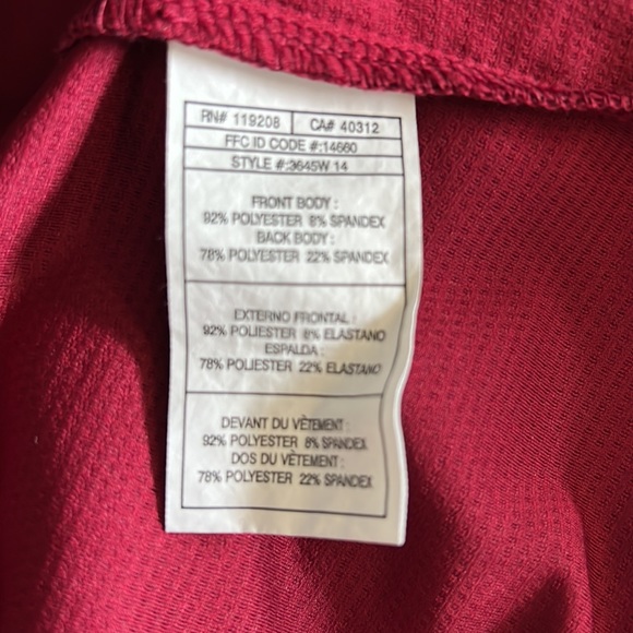 EUC Womens Adidas Climalite Size Medium Maroon Sports Tank Top - Picture 7 of 8